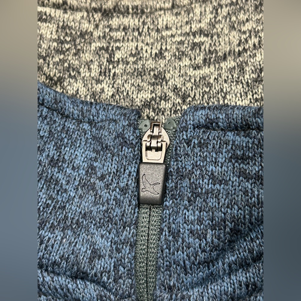 Eddie Bauer Blue Quarter-Zip Pullover size S - Picture 5 of 5